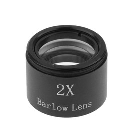 1.25 Inch 2X Magnification M28.6 Thread Barlow Lens for Astronomical Telescope Eyepiece