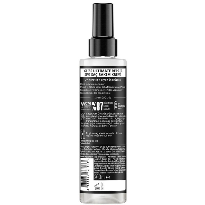 Gliss Ultimate Repair Conditioner Spray 6.76 fl oz