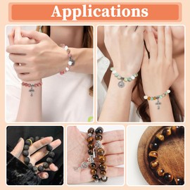 Tunmiok Natural Beads for Bracelets for Jewelry Bracelet Making kit for Adults with Spacer Beads & Bracelet Charms and Natural Stone for Jewelry Making & DIY Bracelet, Necklace, Earring Set Supplies
