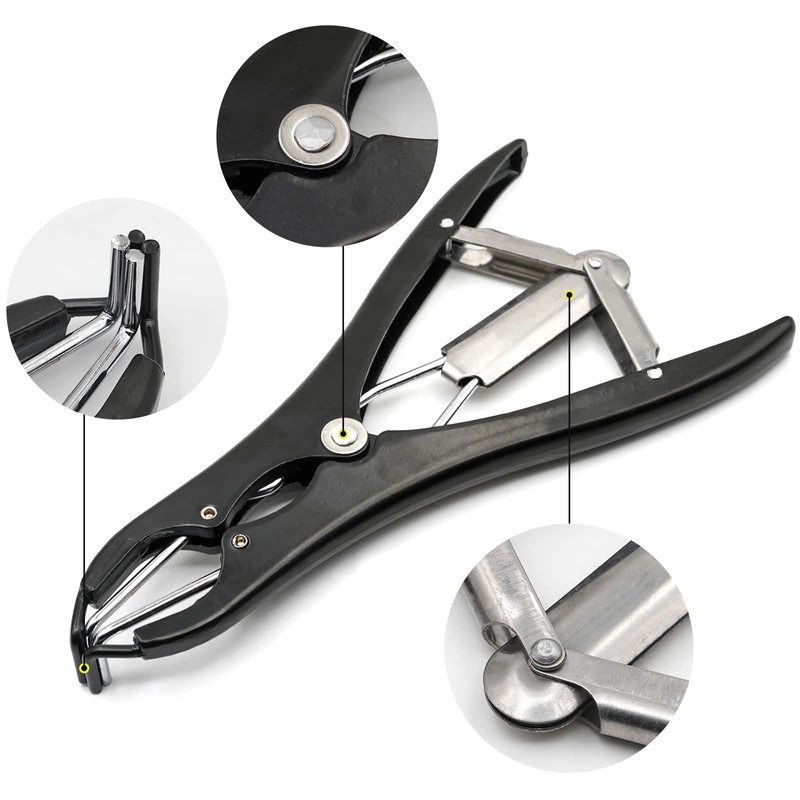 MUYIRTED Pig Castration Pliers Clamp Elastrator Castration Band (1 Animal