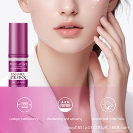 2PC Bálsamo Multi-Volumen con Calcio y Colágeno, Barra De Cuidado De Ojos, Barra Hidratante Antiarrugas para Ojos, Extracto de Elastina para Piel Firme y Suave, Apta para Ojos, Cuello y Rostro
