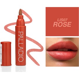 Palladio Tinte para Labios, Fórmula Hidratante e Impermeable, Aspecto Mate de Color, Color de Labios de Larga Duración para Todo el Día, Acabado Natural Resistente a Manchas, Rose