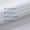 N&Y HOME Fabric Shower Curtain Liner 69 x 70 inches,