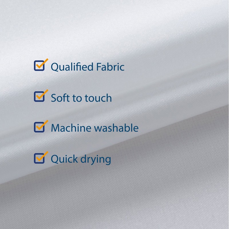 N&Y HOME Fabric Shower Curtain Liner 69 x 70 inches,