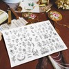 EXCEART Peel and Stick Patterns, Embroidery Dissolving Transfer Paper Patterns