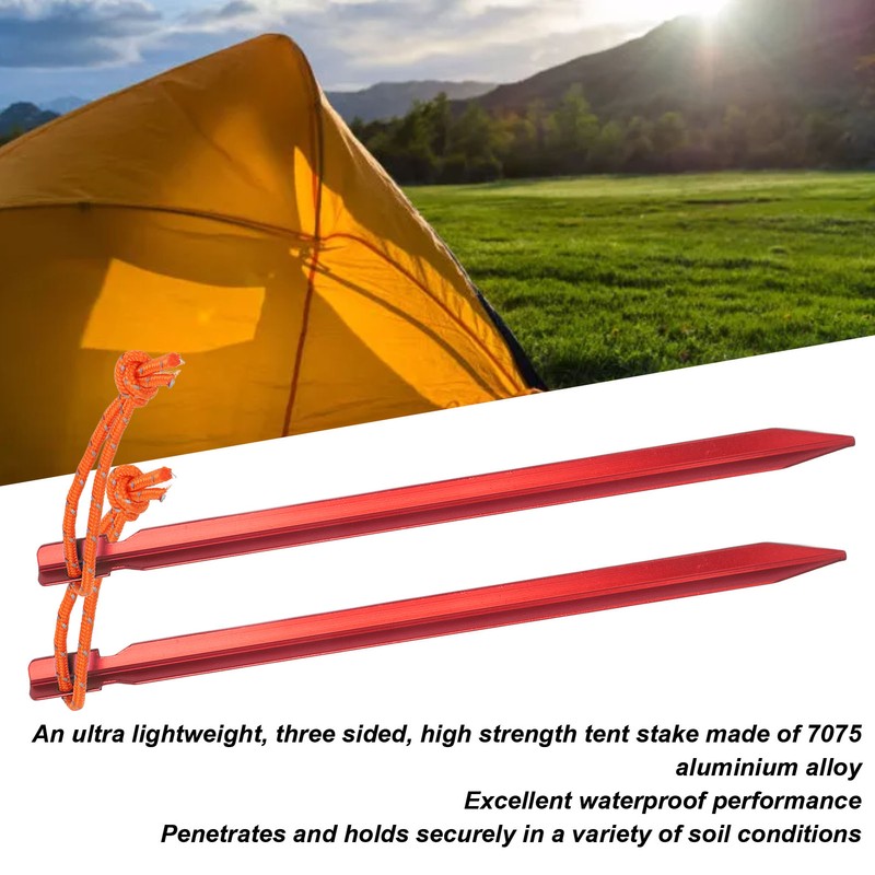 20pcs Tent Stakes V Shape Heavy Duty Tent Peg with