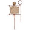 FAL Steel Copper Plated Garden String Row Marker