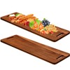 Bokon 2 Pcs 36 x 12 Inch Acacia Wooden Charcuterie