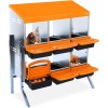 Chicken Nesting Box for Laying Eggs Hens 6 Compartments Roll