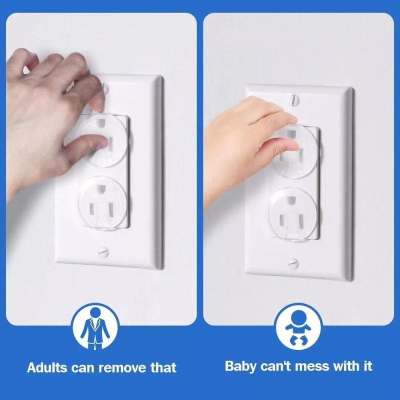 Cubre Enchufe Tapones Contactos Eléctrico 60pz De Niño Bebes