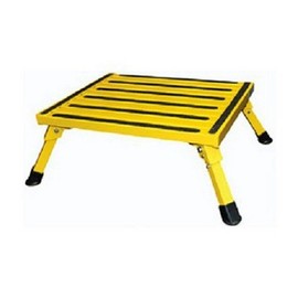 RV Trailer Camper Steps & Ladders Large Folding Step 15 X19 Yellow