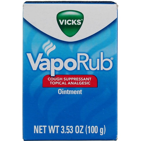 Vicks VapoRub Topical Cough Suppressant Ointment (Pack of 3) (3.53 oz (Pack of 3))