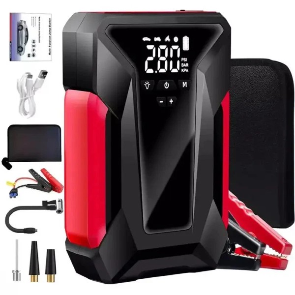 Unbranded 8-IN-1 Car Jump Starter with Air Compressor Battery Jumper