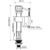Toilet Cistern Kit Dual Flush and Fill Valve WRAS Approved