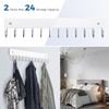 Belt Hanger Wall Mounted, Wooden Coat Rack Belt Organizer 2