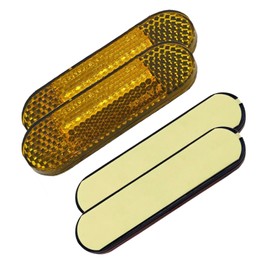 Pack of 4 100 x 24 x 8 mm Motorcycle Bicycle E4 Reflector Fork Reflectors Bicycle Rear Reflectors for Better Visibility and Safety in Road Traffic