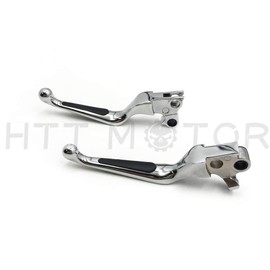 Brake Clutch Hand Lever For Harley XL Dyna Touring Softail Rubber Soft Chrome