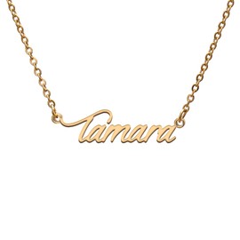 Tamara Name Tag Necklaces for Her His Friends Familys Relationship Memory Jewelry Gift