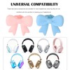 Dexprosy 2 Pack Silicone Bow Headphone Accessory - 3D Stylish