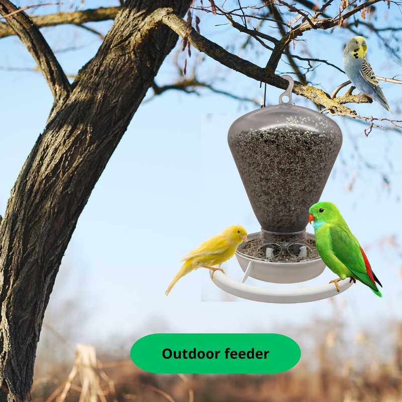 2GR Automatic Bird Feeder and Water Dispenser – Versatile Outdoor