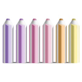 Eraser for elementary school students, cute pencil pattern eraser, stationery, colorful and easy to use, suitable for studying, painting, etc