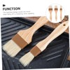 Sosoport 3pcs Food Grade Pig Bristle Oil Brush Versatile Kitchen