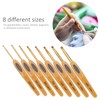 8-Piece Crochet Hooks Set, Ergonomic Crochet Hooks, DIY Yarn Weaving,