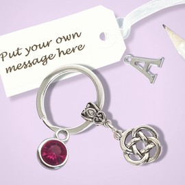 Celtic Infinity Knot Keyring Gift