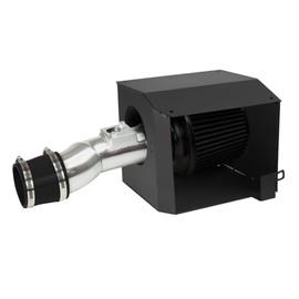 Rtunes Racing Cold Air Intake Airflow Induction Kit System with Heat Shield Kit + Filter Combo Compatible for 2016-2021 Honda Civic with 1.5L 4-Cyl Turbo Engine (Black)