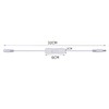 Litever Inline ON/OFF Switch White, for DC12V~DC24V LED Strip Lighting,