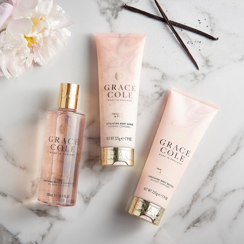 Grace Cole Vanilla Blush & Peony Exfoliating Body Scrub 238ml