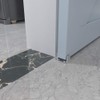 JUBEST Floor Guide for Sliding Barn Door Hardware Silver Aluminum