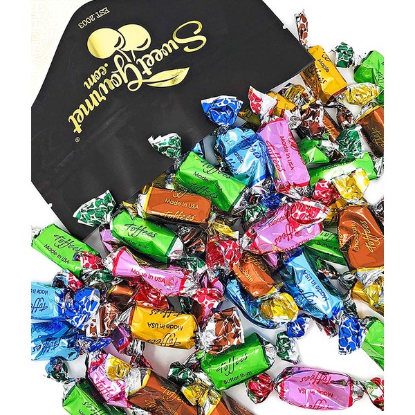 SweetGourmet Assorted Toffees Foil Wrapped | 2 Pounds