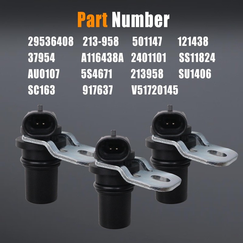 29536408 3pcs Transmission Speed Sensor Kit for Allison LCT 1000/2000/2400