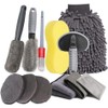 12Pcs Kit De Herramientas De Limpieza para Lavado De Autos