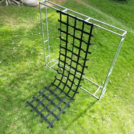 CL CLC Climbing Cargo Net - Playground Cargo Net - Climbing Net for Swingset - Indoor Climbing Net - Climbing Ladder -12 ft X 4 ft (144 inch x 48 inch) Black