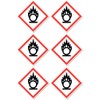 Fire Promoting Danger Symbol UN/GHS Hazard Pictogram Sticker 5cm Pack
