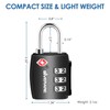 4 Pack TSA Approved Travel Luggage Locks, Combination Lock Alloy