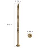 Wensilon #10 * 4" Deck Screws, (106pcs) 2 lbs.Exterior Wood