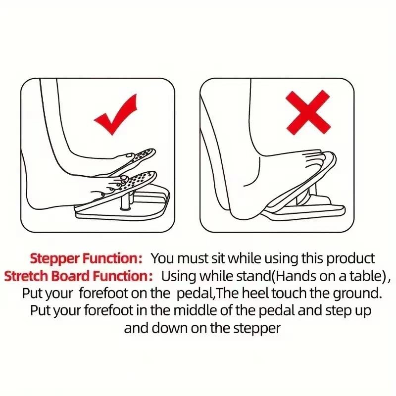 Simple Leg Exerciser While Sitting for Seniors, Foot Pedal Exerciser