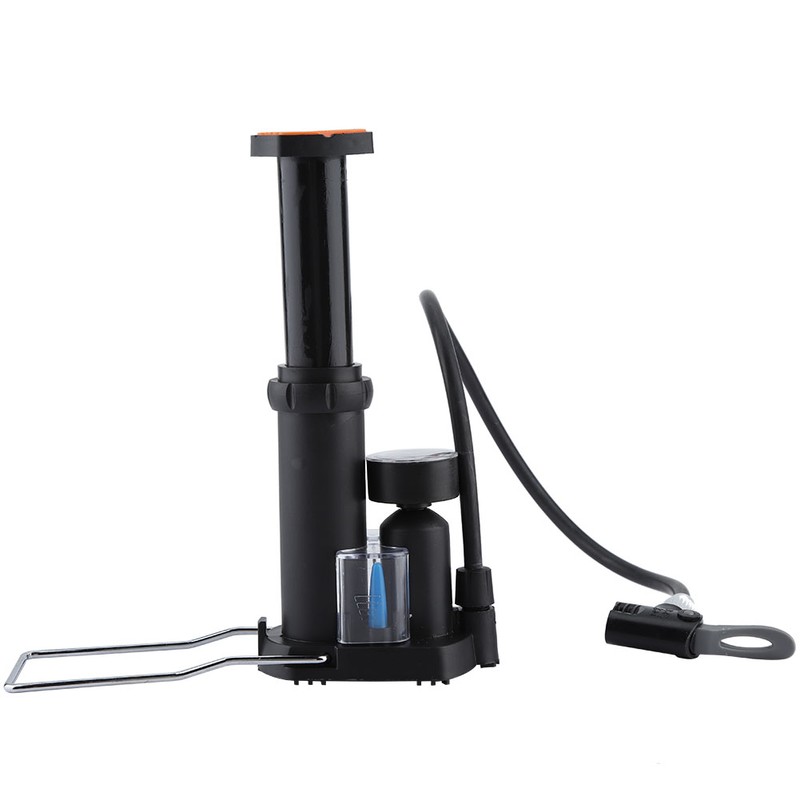 Mini Portable Bicycle Bike Foot Pump High Pressure Floor Inflator
