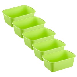MiraHome Household Tub Set of 5 4 L 28 x 20 x 11 cm Green