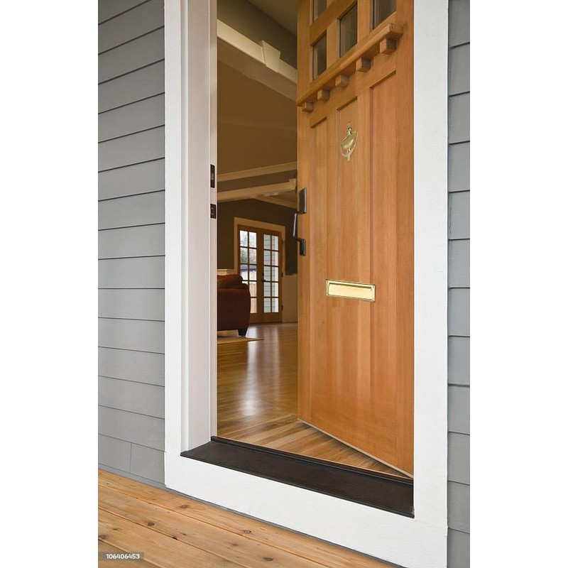 QCAA Solid Brass Mail Slot, with Solid Brass Interior Frame