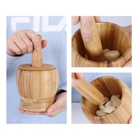 WANGCL Mortar and Pestle Set, Garlic Masher Herb Spice Grinder Household Food Supplement Grinder Very Suitable for Grinding Spices Herb Food and Garlic, Fruit, Kitchen Tool Mashers Tools
