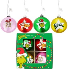 The Grinch Christmas Baubles - Pack of 4