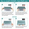 CISSOOK Compatible with MacBook Air 13.6 inch Case 2025 2024