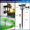 CINOTON Solar Pathway Lights Outdoor, IP65 Waterproof LED Solar Powered