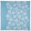 Musumi Furoshiki 150 Kimono Wrap Flower Arabesque Sage, 59.1 inches