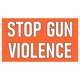 Stop Gun Violence Bumper Sticker - Enough! Time for Real Gun Control