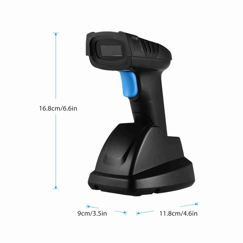 Handheld 1D 2D QR Wireless Barcode Scanner Bar Reader with